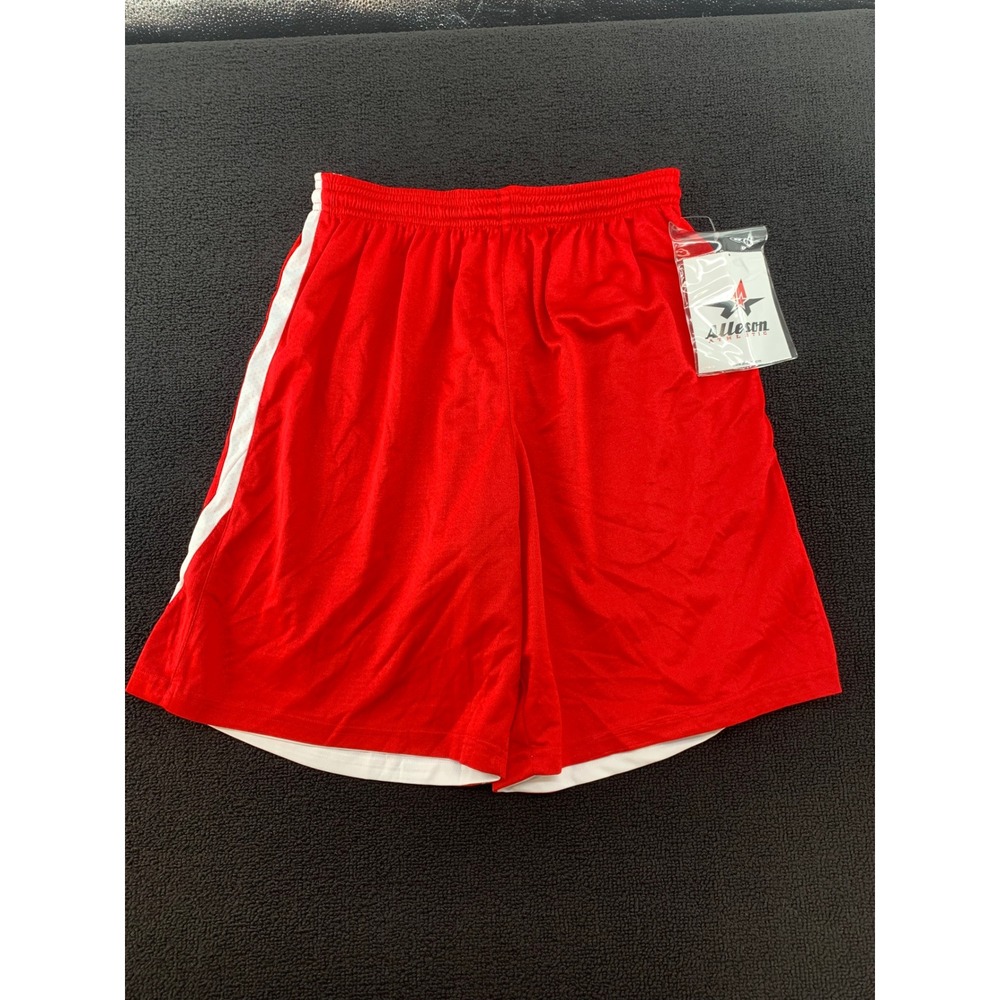 Alleson Athletic Women's‎ Reversible Basketball Shorts Red White Size M